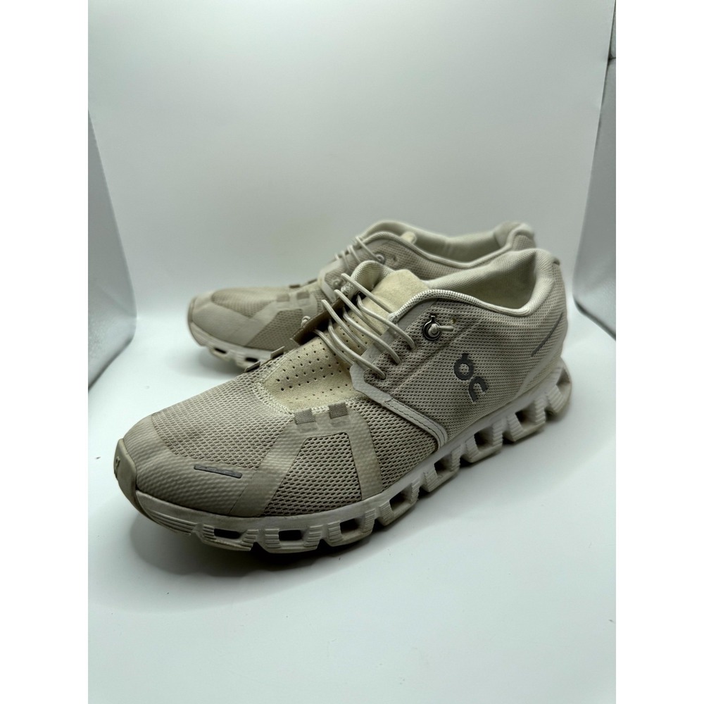 On Cloud 5 Pearl 59-98773 Womens 9 Sneaker White Mesh‎ Low Top Running Shoes